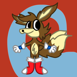 Size: 768x768 | Tagged: safe, artist:bluedeerfox14, miles "tails" prower, fox, adventures of sonic the hedgehog, gloves, shoes
