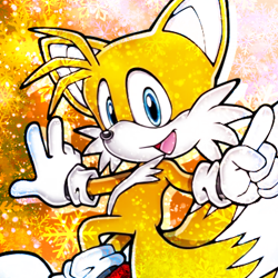 Size: 750x750 | Tagged: safe, artist:sonic-hedgekin, miles "tails" prower, edit, icon, snowflake, solo, winter