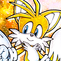 Size: 750x750 | Tagged: safe, artist:sonic-hedgekin, miles "tails" prower, edit, icon, snowflake, solo, winter