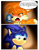 Size: 816x1056 | Tagged: safe, artist:jayfoxfire, miles "tails" prower, sonic the hedgehog, comic:tails' nightmare (jayfoxfire), 2014, abstract background, blushing, comic, crying, dialogue, duo, english text, eyes closed, floppy ears, frown, indoors, looking at them, mouth open, nighttime, speech bubble