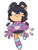 Size: 850x1133 | Tagged: safe, artist:head---ache, oc, oc:destiny acorn, clothes, demigirl, eyes clipping through hair, fankid, hololynx, magical lesbian spawn, parent:nicole, parent:sally, parents:nically, simple background, solo, transparent background