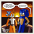 Size: 2048x2032 | Tagged: safe, artist:moontigerange1, miles "tails" prower, sails, sonic the hedgehog, sonic prime, abstract background, comic, dialogue, duo, gay, looking at each other, shipping, sonails, sonic x tails, speech bubble, sunset