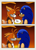 Size: 2048x2835 | Tagged: safe, artist:moontigerange1, miles "tails" prower, sails, sonic the hedgehog, sonic prime, abstract background, blushing, comic, dialogue, duo, ear piercing, eyes closed, floppy ears, gay, kiss, looking at each other, shipping, smile, sonails, sonic x tails, speech bubble, sunset