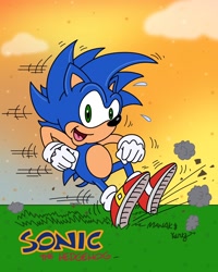 Size: 1638x2048 | Tagged: safe, artist:dave manak, artist:slysonic, sonic the hedgehog, character name