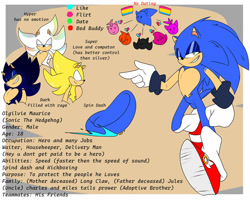 Size: 1024x821 | Tagged: safe, artist:xxblueravenxxx, sonic the hedgehog, hedgehog, blue fur, character sheet, gloves, green eyes, leg warmers, male, pansexual, shoes, spindash