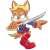 Size: 894x894 | Tagged: safe, artist:florynrosee, antoine d'coolette, coyote, antoine's uniform, belt, blue eyes, boots, brown fur, eye clipping through hair, jacket, male, solo, sword