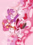 Size: 540x721 | Tagged: safe, artist:sonicfandomsecretsanta, amy rose, blaze the cat, cat, hedgehog, 2018, amy x blaze, amy's halterneck dress, blaze's tailcoat, carrying them, cute, dress, female, females only, fire, flame, hearts, lesbian, shipping