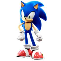 Size: 2500x2500 | Tagged: safe, artist:legitimategamerz, sonic the hedgehog, hedgehog, sonic unleashed, 2022, 3d, looking at viewer, male, simple background, smile, solo, standing, transparent background