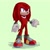Size: 828x828 | Tagged: safe, artist:solar socks, knuckles the echidna, echidna, sonic the hedgehog 2 (2022), gloves, male, purple eyes, red fur, shoes