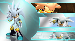 Size: 1024x559 | Tagged: safe, artist:rspeed427, silver the hedgehog, hedgehog, male, wallpaper