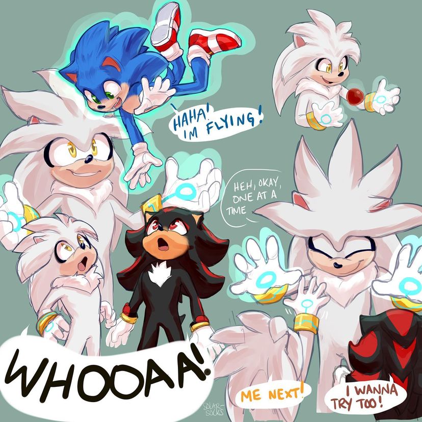 14381 - safe, artist:solar socks, shadow the hedgehog, silver the hedgehog, sonic  the hedgehog, hedgehog, fusion, fusion:shadow, fusion:silver, fusion:sonic,  male 