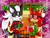 Size: 1032x774 | Tagged: safe, artist:star-shiner, gadget the wolf, infinite the jackal, jackal, wolf, black fur, blue eyes, christmas, duo, eyes closed, glasses, heterochromia, male, mug, red fur, sweater, yellow eyes