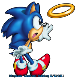 Size: 537x549 | Tagged: safe, artist:lululunabuna, sonic the hedgehog, hedgehog, classic sonic, classic style, ring