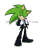 Size: 500x594 | Tagged: safe, artist:sukajisplats, scourge the hedgehog, hedgehog, clothes, male, simple background, solo, suit, watermark