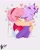 Size: 1633x2048 | Tagged: safe, artist:nessquiks, amy rose, blaze the cat, cat, hedgehog, 2023, amy x blaze, amy's halterneck dress, blaze's tailcoat, blushing, clothes, cute, dress, female, females only, hands on back, heart, hugging, kiss, lesbian, shipping