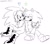 Size: 1024x896 | Tagged: safe, artist:gikijet, jet the hawk, sonic the hedgehog, black and white, blushing, duo, english text, gay, heart, lidded eyes, line art, looking at each other, shipping, sitting, sonjet, top surgery scars, trans male, transgender