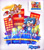 Size: 2048x2313 | Tagged: safe, artist:burgi-burgit, miles "tails" prower, sonic the hedgehog, sonic the hedgehog 2, 2022, abstract background, chemical plant, duo, flying, looking at each other, redraw, reference inset, running, signature, smile, spinning tails, thumbs up
