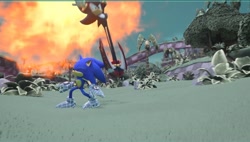 Size: 1066x604 | Tagged: safe, shadow the hedgehog, sonic the hedgehog, sonic prime s2, duo, great moments in animation, majestic as fuck, screenshot, smear frame