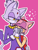 Size: 1200x1600 | Tagged: safe, artist:crypticalien, amy rose, blaze the cat, cat, hedgehog, 2019, amy x blaze, amy's halterneck dress, blaze's tailcoat, blushing, clothes, cute, dress, eyes closed, female, females only, hearts, holding hands, lesbian, looking at them, shipping