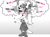 Size: 2048x1531 | Tagged: safe, artist:projectshadovv, tangle the lemur, whisper the wolf, lemur, wolf, 2023, blushing, butterfly, crush, dialogue, english text, female, females only, frown, gradient background, greyscale, hugging, lesbian, shipping, solo, sparkles, standing, tangle x whisper, thinking, thought bubble