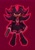 Size: 1447x2048 | Tagged: safe, artist:sorasonic12, shadow the hedgehog, hedgehog, angry, dress, eyelashes, fangs, femboy, goth, goth outfit, goth shadow, gothic lolita, gun, lolita, looking at viewer, male, mouth open, outline, redesign, simple background, solo, standing, weapon