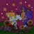Size: 1024x1024 | Tagged: dead source, safe, artist:tailsmybuddy67, miles "tails" prower, sonic the hedgehog, 2023, blushing, bush, classic sonic, classic tails, duo, eyes closed, flower, flower crown, gay, hands together, heart, shipping, smile, sonic x tails, sparkles, standing, star (symbol), sunflower