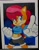 Size: 1578x2048 | Tagged: safe, artist:matt herms, sally acorn, chipmunk, hybrid, squirrel, archie sonic the hedgehog, clenched teeth, female, looking at viewer, pointing, smile, solo, standing, traditional media