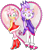 Size: 831x961 | Tagged: safe, artist:royaltwilight, amy rose, blaze the cat, cat, hedgehog, 2017, amy x blaze, amy's halterneck dress, blaze's tailcoat, blushing, clothes, cute, dress, female, females only, heart, lesbian, looking at viewer, looking back at viewer, shipping