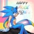 Size: 2048x2048 | Tagged: safe, artist:daddychaarles, sonic the hedgehog, 2023, abstract background, cape, english text, face paint, looking up, male, paint, pansexual, pansexual pride, pride, pride flag, signature, sitting, smile, solo, top surgery scars, trans male, trans pride, transgender