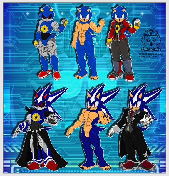 Metal Sonic and Neo Metal Sonic by The_Turboyoyo -- Fur Affinity [dot] net