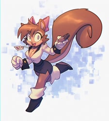 Size: 1803x2000 | Tagged: safe, artist:bigdad, sally acorn, reporter outfit