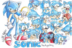 Size: 867x587 | Tagged: safe, artist:mmishee, sonic the hedgehog