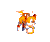 Size: 148x125 | Tagged: safe, miles "tails" prower, fox, :o, animated, classic tails, flying, holding something, male, ring, simple background, solo, sonic crackers, spinning tails, sprite, transparent background