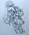 Size: 1716x2048 | Tagged: safe, artist:niightfiend, amy rose, blaze the cat, cat, hedgehog, 2022, amy x blaze, amy's halterneck dress, blaze's tailcoat, blushing, clothes, cute, dress, female, females only, hand on cheek, hearts, lesbian, looking at each other, shipping, sketch, traditional media