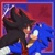Size: 1548x1536 | Tagged: safe, artist:sheyeregey, artist:snappyobbg, shadow the hedgehog, sonic the hedgehog, hedgehog, 2023, abstract background, blushing, border, duo, embarrassed, gay, heart, looking at each other, male, outline, shadow x sonic, shipping, signature, sonic boom (tv), sweatdrop, top surgery scars, trans boy sonic, trans male, transgender
