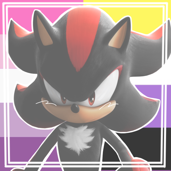 207012 - safe, artist:12neonlit_stage, shadow the hedgehog (sonic),  hedgehog, mammal, anthro, sega, sonic the hedgehog (series), black body,  black fur, eyelashes, fur, male, meme, purple background, simple  background, solo, solo male, the