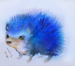 Size: 700x614 | Tagged: safe, artist:fumomo, sonic the hedgehog, realistic