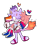 Size: 540x720 | Tagged: safe, artist:artyyline, amy rose, blaze the cat, cat, hedgehog, 2019, amy x blaze, amybetes, bi amy, bisexual, bisexual pride, blazebetes, carrying them, cute, eyes closed, female, females only, kiss on cheek, lesbian, lesbian blaze, lesbian pride, one eye closed, pride, shipping