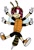 Size: 471x692 | Tagged: safe, artist:kyurem2424, charmy bee, bee, au:sonic world travel, four arms, no power pattern, white background