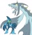 Size: 923x1000 | Tagged: safe, artist:kyurem2424, chaos, au:sonic world travel, god, mouth open, no power pattern, simple background, white background