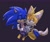 Size: 2048x1731 | Tagged: safe, artist:jeffydust, miles "tails" prower, nine, sonic the hedgehog, sonic prime, duo, frown, gay, holding each other, lidded eyes, looking at them, looking down, nine x sonic, purple background, sad, shipping, simple background, sitting, sonic x tails
