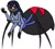 Size: 462x412 | Tagged: safe, artist:kyurem2424, oc, oc:zoya arachne, spider, au:sonic world travel, black widow, four arms, no power pattern, white background