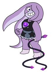 Size: 2750x3780 | Tagged: safe, artist:kyurem2424, amethyst, mobianified, octopus, steven universe (series), traced, whip