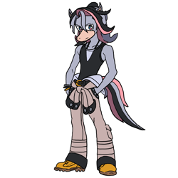 Size: 850x850 | Tagged: safe, artist:kyurem2424, aniki, horse, mobianified, traced, world's end club