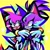 Size: 2048x2048 | Tagged: safe, artist:kuroiyuki96-art, amy rose, blaze the cat, cat, hedgehog, 2023, amy x blaze, amy's halterneck dress, blaze's tailcoat, blushing, clothes, cute, dress, female, females only, hands on shoulders, lesbian, looking at each other, mouth open, shipping