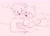 Size: 2048x1477 | Tagged: safe, artist:sonicattos, amy rose, miles "tails" prower, oc, oc:molly prower, duo, line art, looking at each other, pink background, sewing, sewing machine, simple background, smile, speech bubble, standing, trans female, transgender