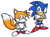 Size: 1482x1096 | Tagged: safe, artist:hansungkee, miles "tails" prower, sonic the hedgehog, sonic the hedgehog 2, arms folded, classic sonic, classic tails, duo, hands on hips, looking at viewer, redraw, simple background, smile, standing, transparent background