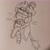 Size: 2048x2048 | Tagged: safe, artist:f0xmiles, amy rose, blaze the cat, cat, hedgehog, 2024, amy x blaze, amy's halterneck dress, blaze's tailcoat, blushing, clothes, cute, dress, eyes closed, female, females only, hand on cheek, kiss, lesbian, shipping, sitting on them
