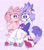 Size: 2048x2341 | Tagged: safe, artist:plushybluecat, amy rose, blaze the cat, cat, hedgehog, 2023, amy x blaze, amybetes, blazebetes, carrying them, cute, female, females only, lesbian, shipping, sitting on them, star (symbol), wagging tail