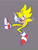 Size: 1920x2546 | Tagged: safe, artist:jonathondobbs, sonic the hedgehog, super sonic, 2020, grey background, looking at viewer, signature, simple background, smile, smiling at viewer, solo, super form